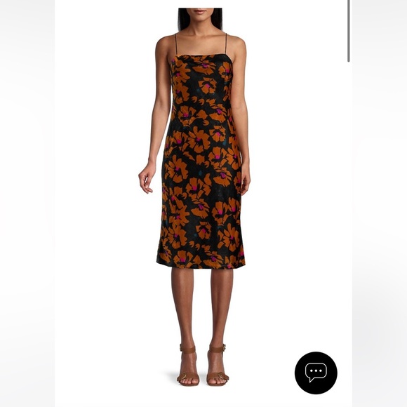 NWT Milly Gabbi Velvet Floral Dress - Picture 1 of 7